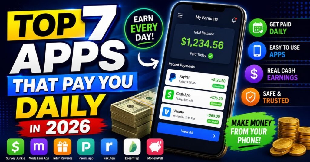 7 Apps That Pay You Daily