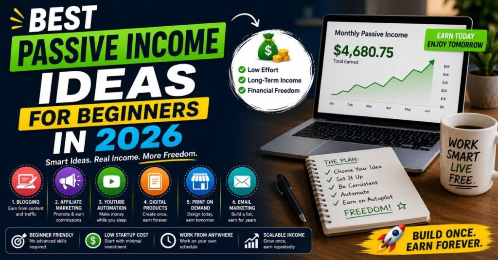 Best Passive Income Ideas for Beginners in 2026