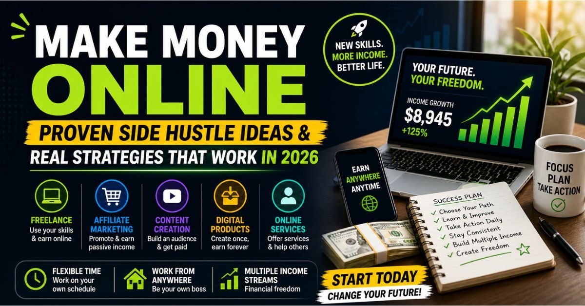 Make Money Online: Proven Side Hustle Ideas & Real Strategies That Work in 2026