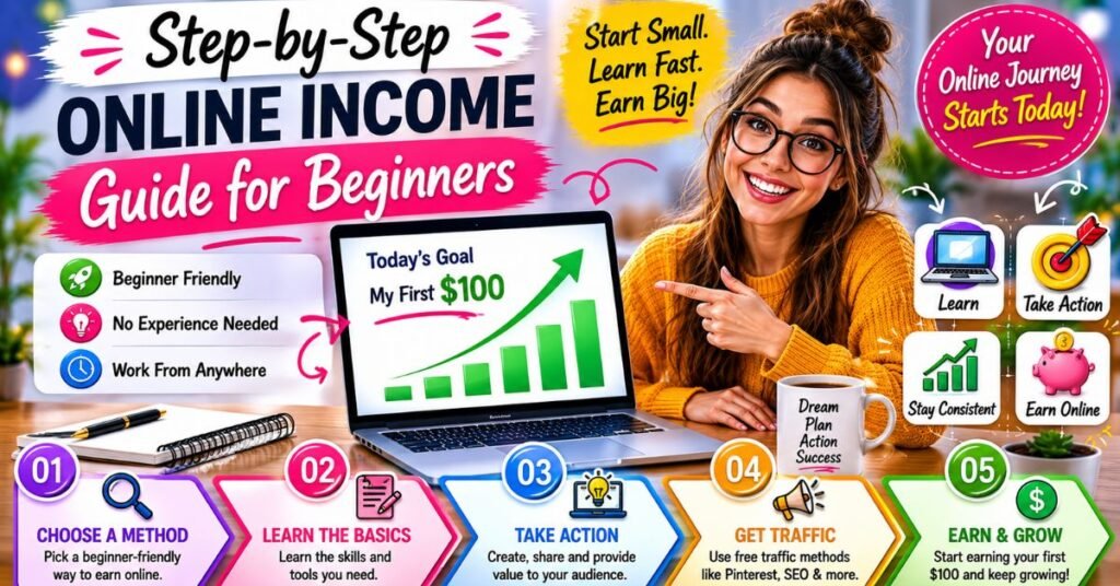 Step-by-Step Online Income Guide for Beginners