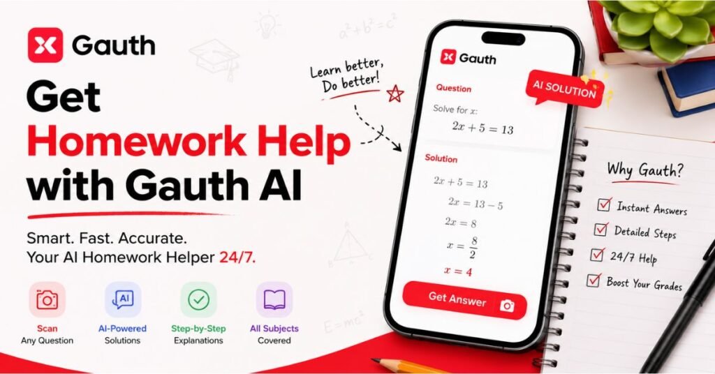 Get Homework Help with Gauth AI